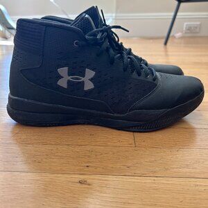 Under Armour JET 2017 Men's Black Mid-Top Basketball Shoes, Size 11